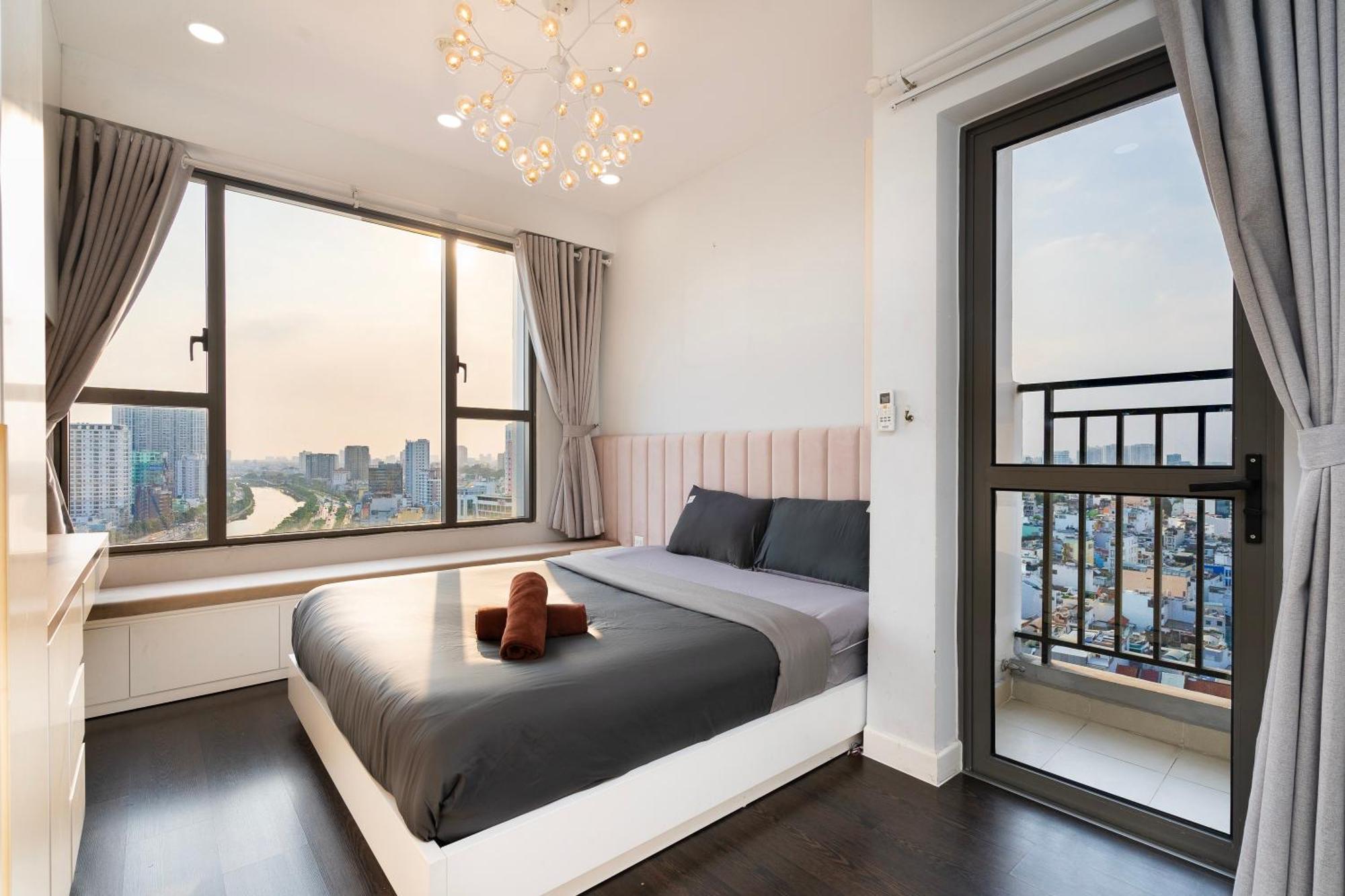 Double E Saigon Apartment In Rivergate Building Ho Si Minh-város Kültér fotó